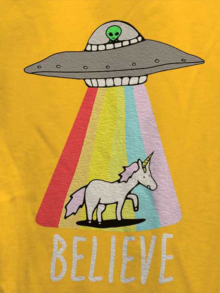 believe-ufo-unicorn-damen-t-shirt gelb 4