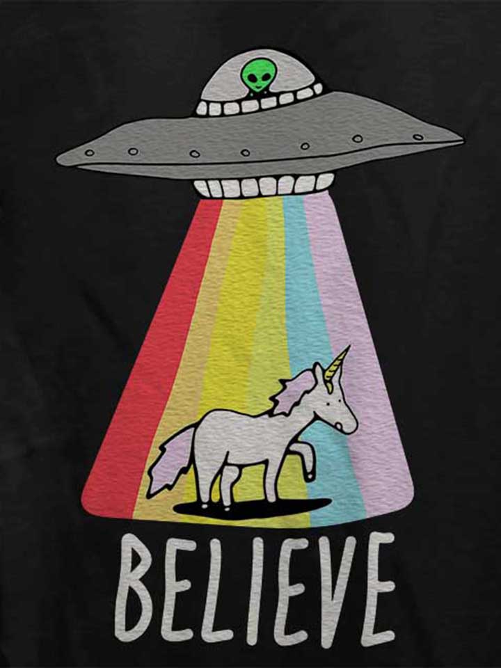 believe-ufo-unicorn-damen-t-shirt schwarz 4