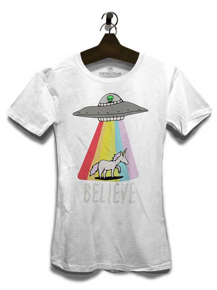 believe-ufo-unicorn-damen-t-shirt weiss 3