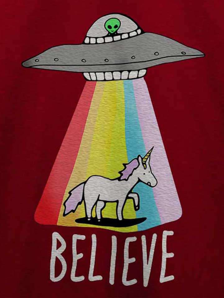 believe-ufo-unicorn-t-shirt bordeaux 4