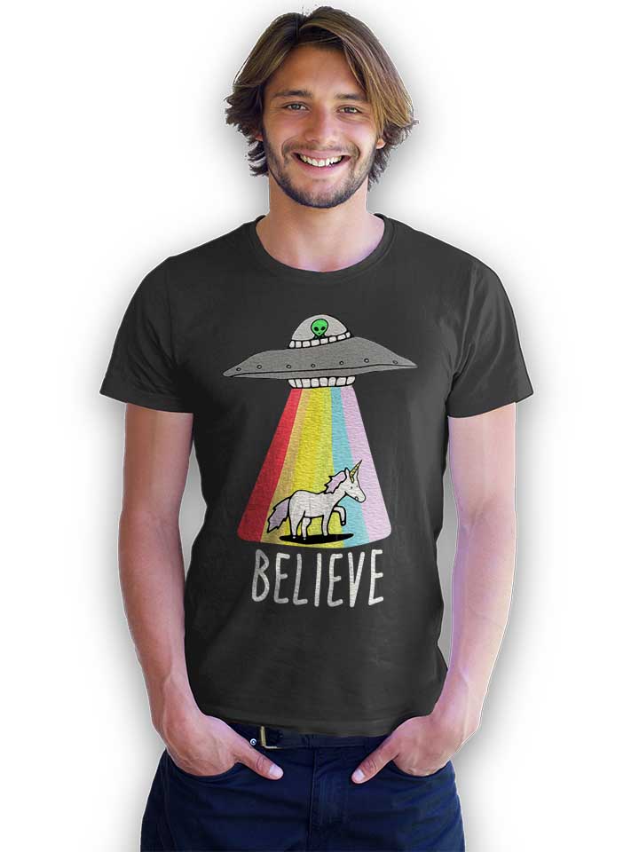 believe-ufo-unicorn-t-shirt dunkelgrau 2