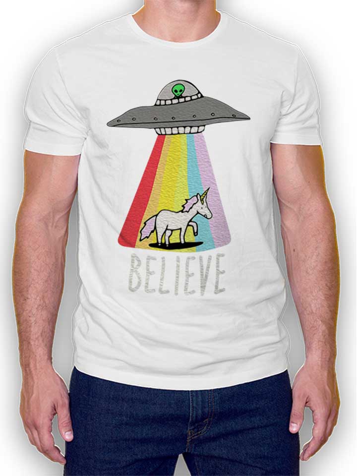 believe-ufo-unicorn-t-shirt weiss 1