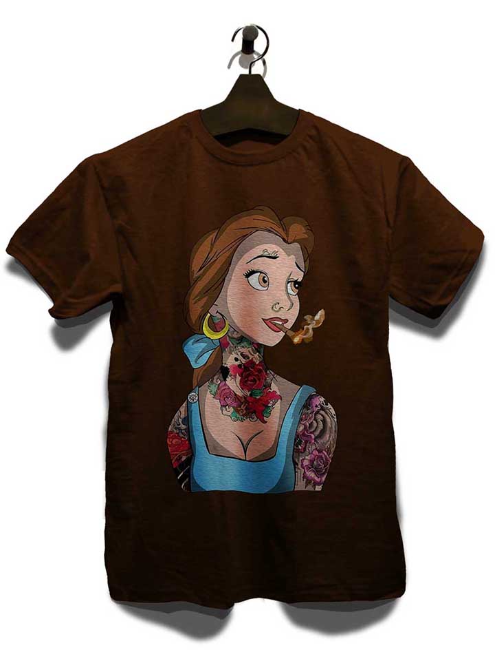 belle-princess-tattoo-t-shirt braun 3