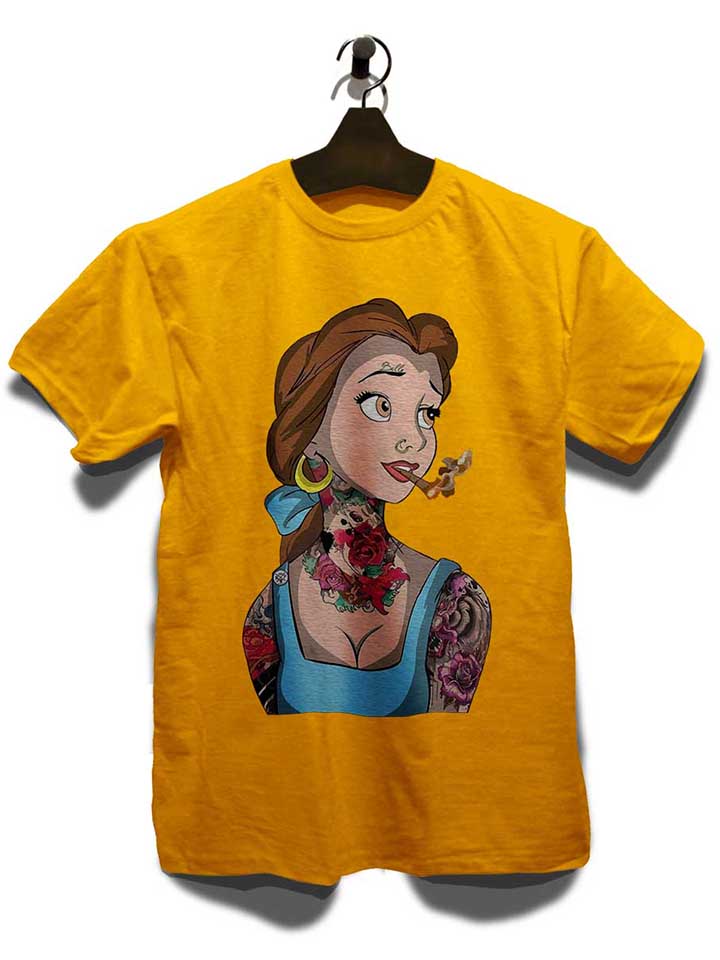 belle-princess-tattoo-t-shirt gelb 3