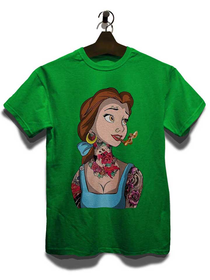 belle-princess-tattoo-t-shirt gruen 3