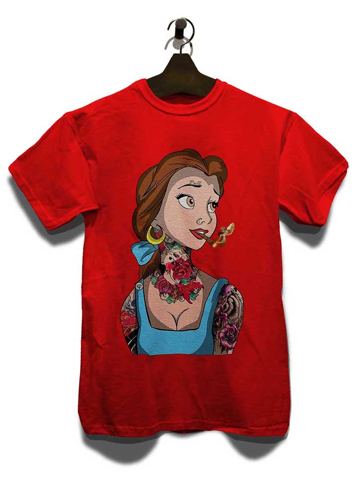 belle-princess-tattoo-t-shirt rot 3