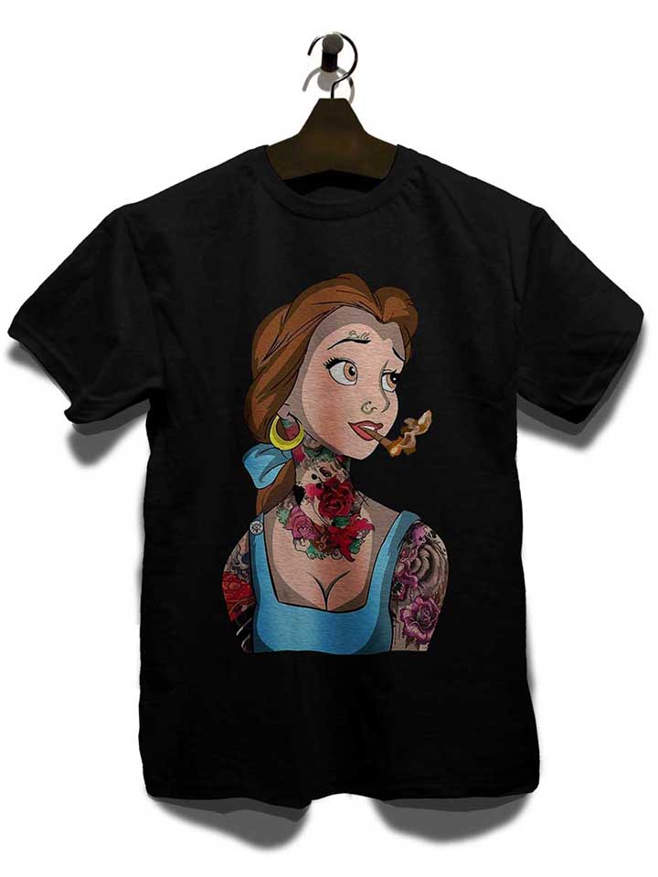 belle-princess-tattoo-t-shirt schwarz 3