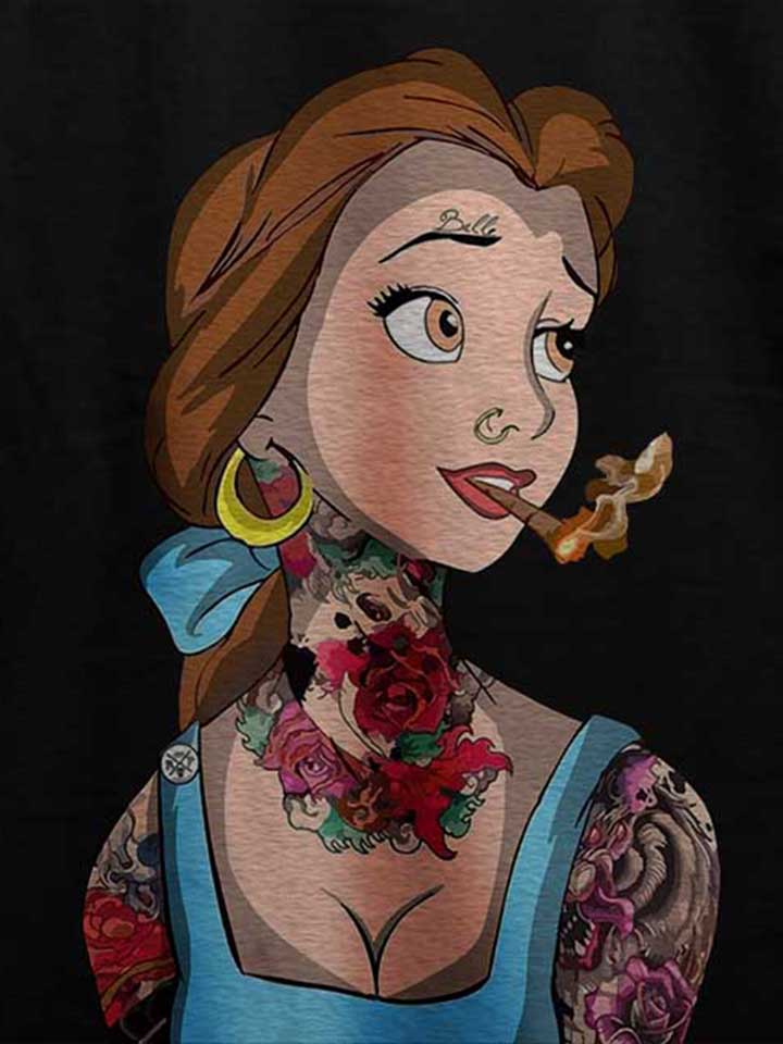 belle-princess-tattoo-t-shirt schwarz 4