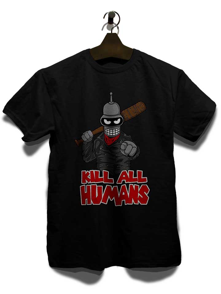 bender-kill-all-humans-t-shirt schwarz 3
