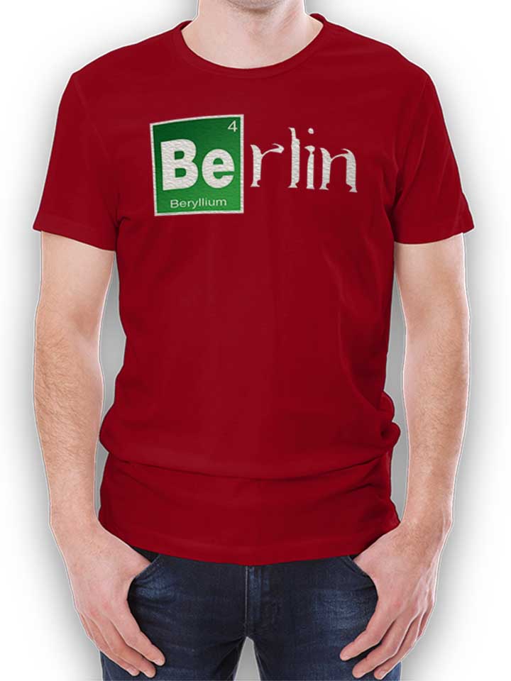 Berlin Camiseta burdeos L