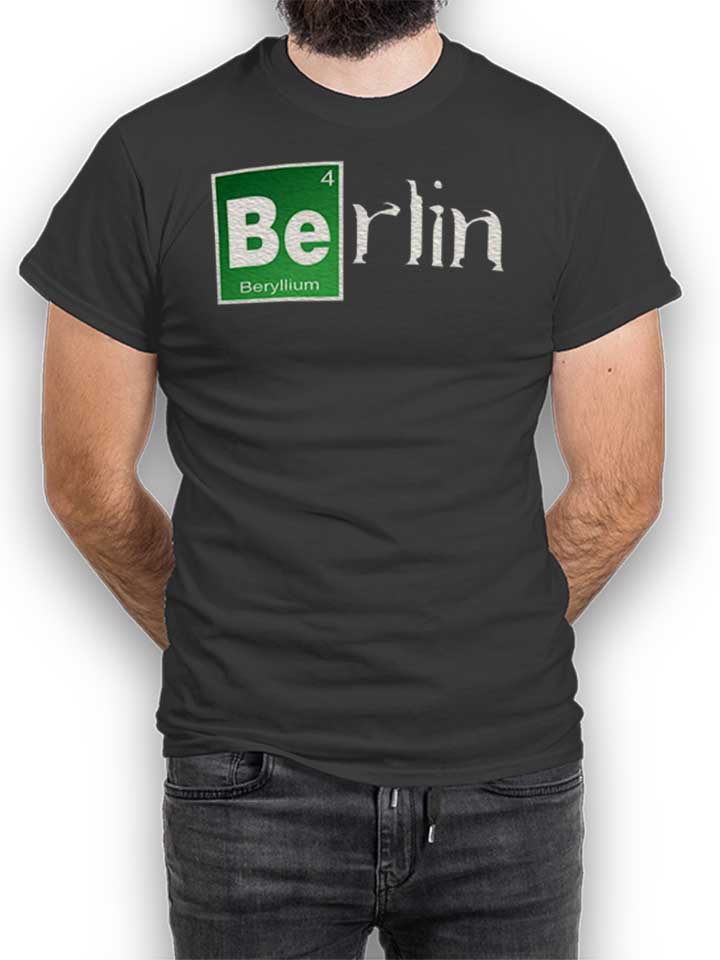 Berlin T-Shirt gris-foncé L