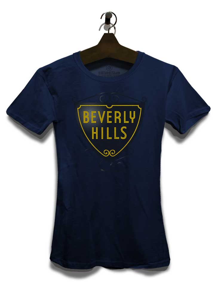 berverly-hills-logo-damen-t-shirt dunkelblau 3