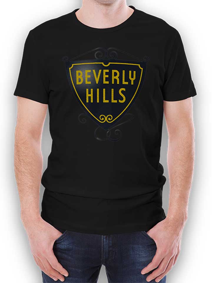 Berverly Hills Logo T-Shirt schwarz L