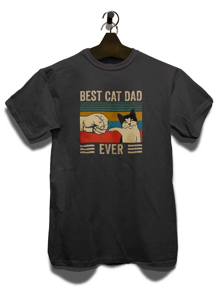 best-cat-dad-ever-vintage-t-shirt dunkelgrau 3