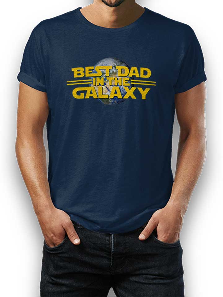 Best Dad In The Galaxy 02 T-Shirt dunkelblau L