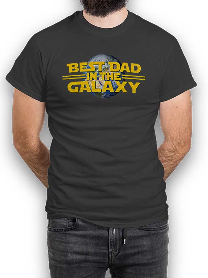 Best Dad In The Galaxy 02 T-Shirt dunkelgrau L