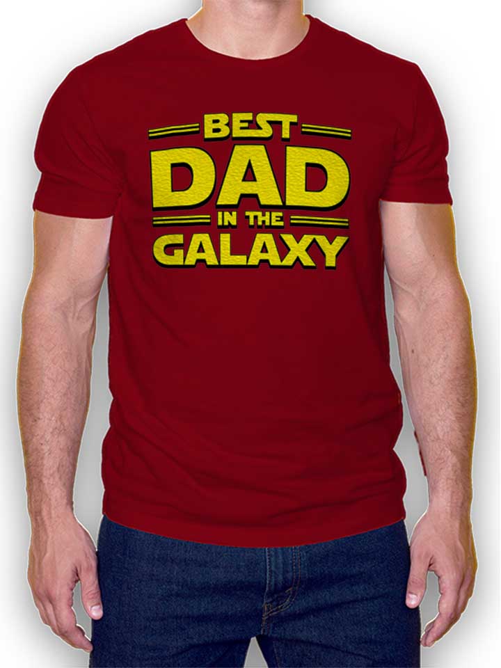 best-dad-in-the-galaxy-t-shirt bordeaux 1