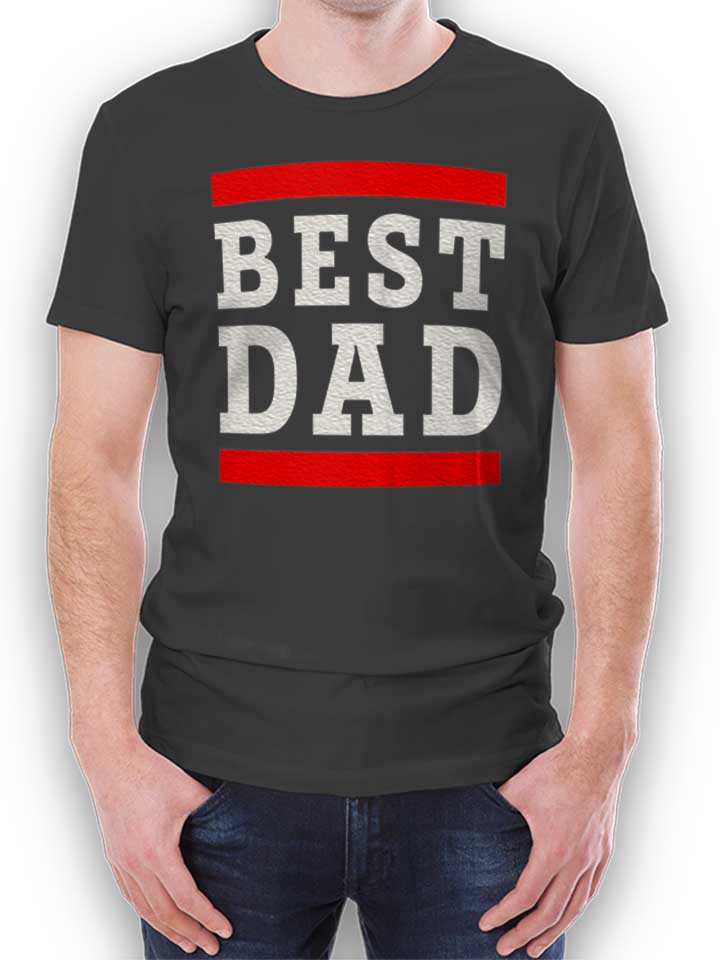 Best Dad T-Shirt dunkelgrau L