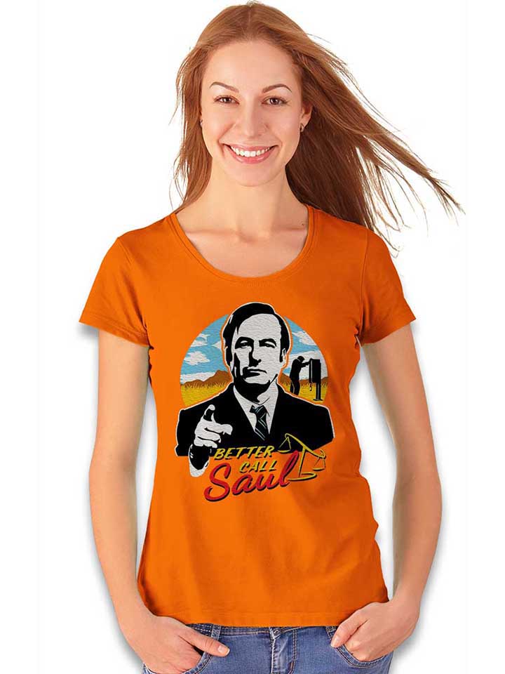 better-call-saul-desert-damen-t-shirt orange 2