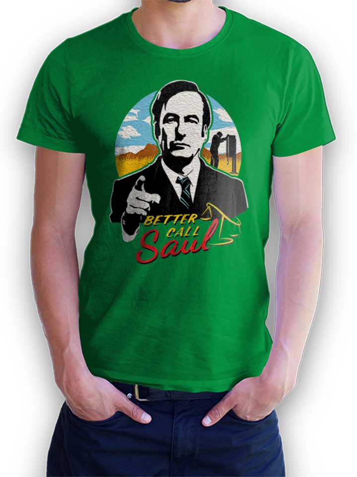 Better Call Saul Desert T-Shirt green-green L