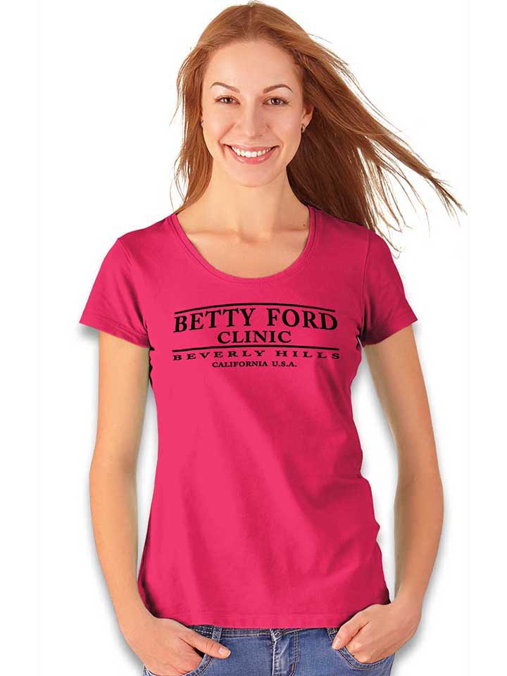 betty-ford-clinic-black-damen-t-shirt fuchsia 2