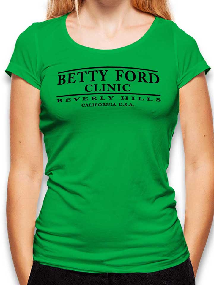 Betty Ford Clinic Black Camiseta Mujer verde L