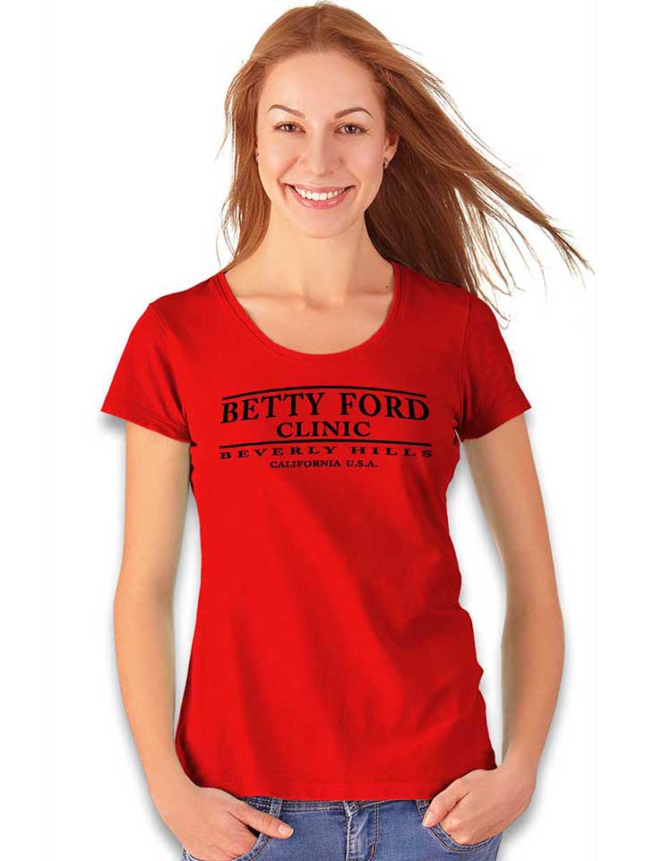 betty-ford-clinic-black-damen-t-shirt rot 2