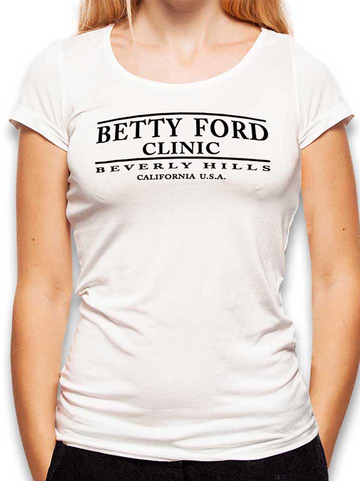 Betty Ford Clinic Black T-Shirt Donna bianco L