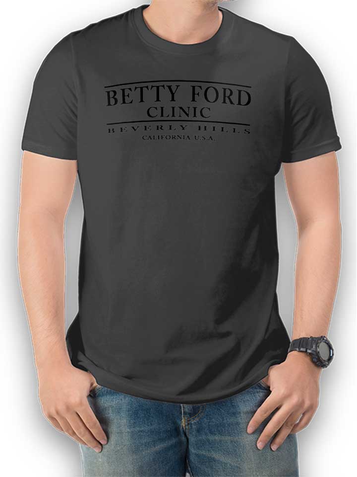 Betty Ford Clinic Black Camiseta gris-oscuro L
