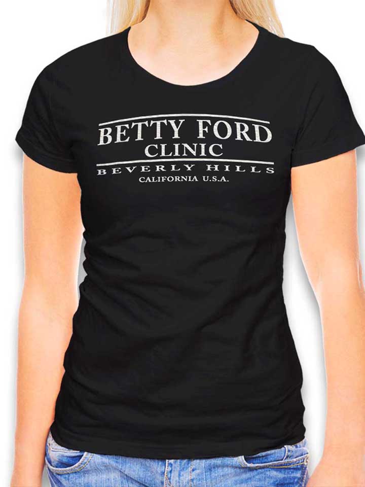 Betty Ford Clinic T-Shirt Donna nero L