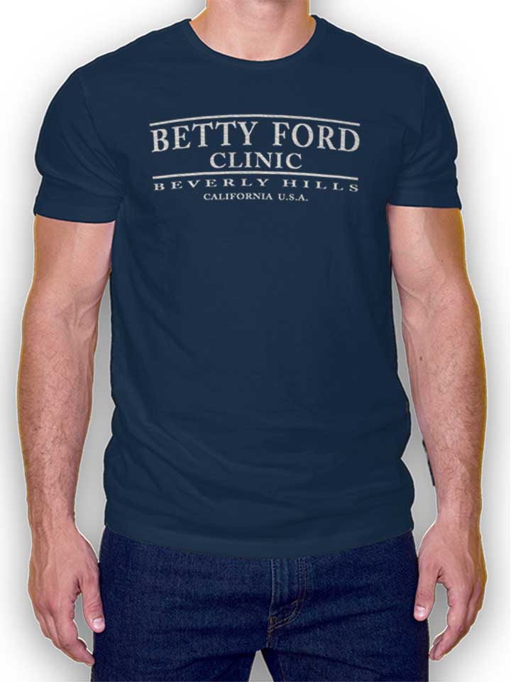 Betty Ford Clinic Camiseta azul-marino L