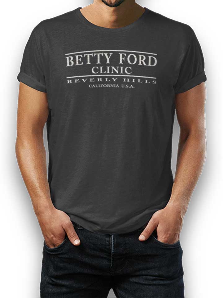 Betty Ford Clinic Camiseta gris-oscuro L