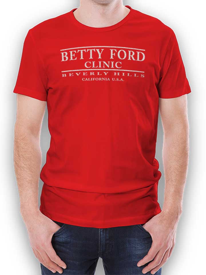 Betty Ford Clinic T-Shirt rosso L
