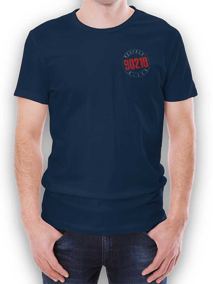 Beverly Hills 90210 Vintage Chest Print T-Shirt dunkelblau L