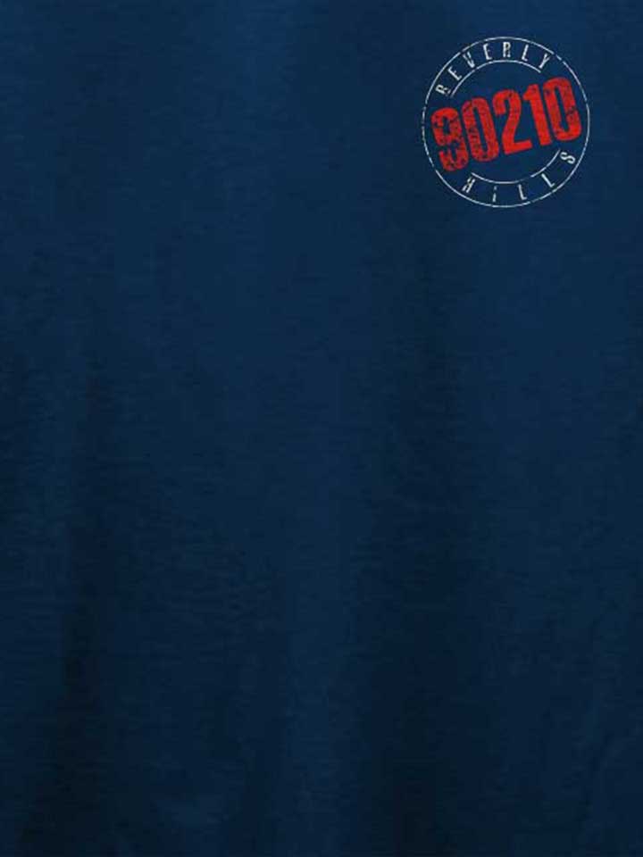 beverly-hills-90210-vintage-chest-print-t-shirt dunkelblau 4