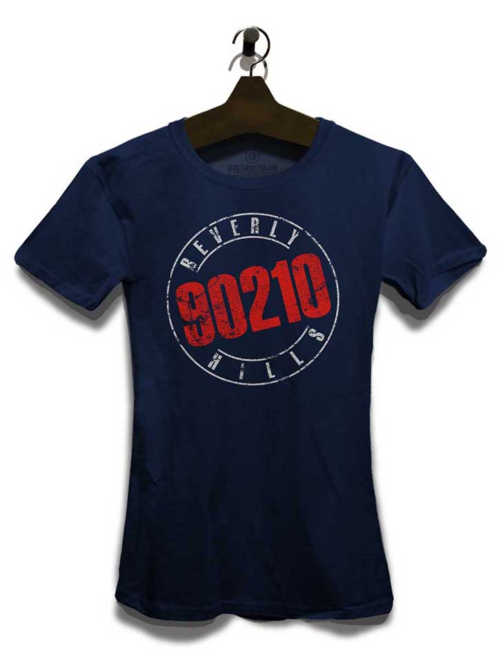 beverly-hills-90210-vintage-damen-t-shirt dunkelblau 3