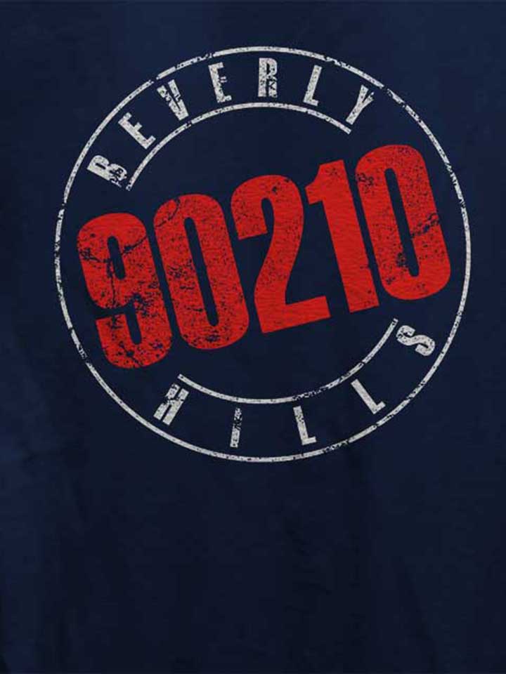 beverly-hills-90210-vintage-damen-t-shirt dunkelblau 4