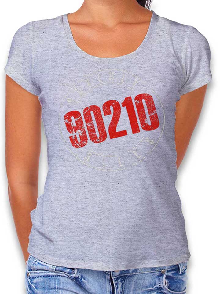 beverly-hills-90210-vintage-damen-t-shirt grau-meliert 1