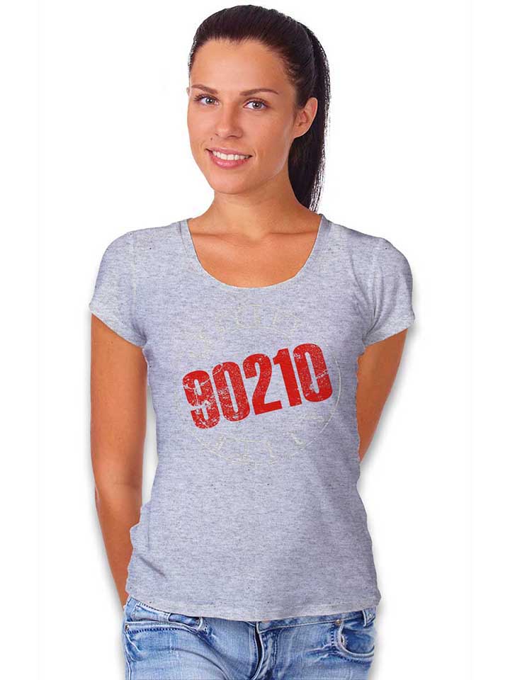 beverly-hills-90210-vintage-damen-t-shirt grau-meliert 2