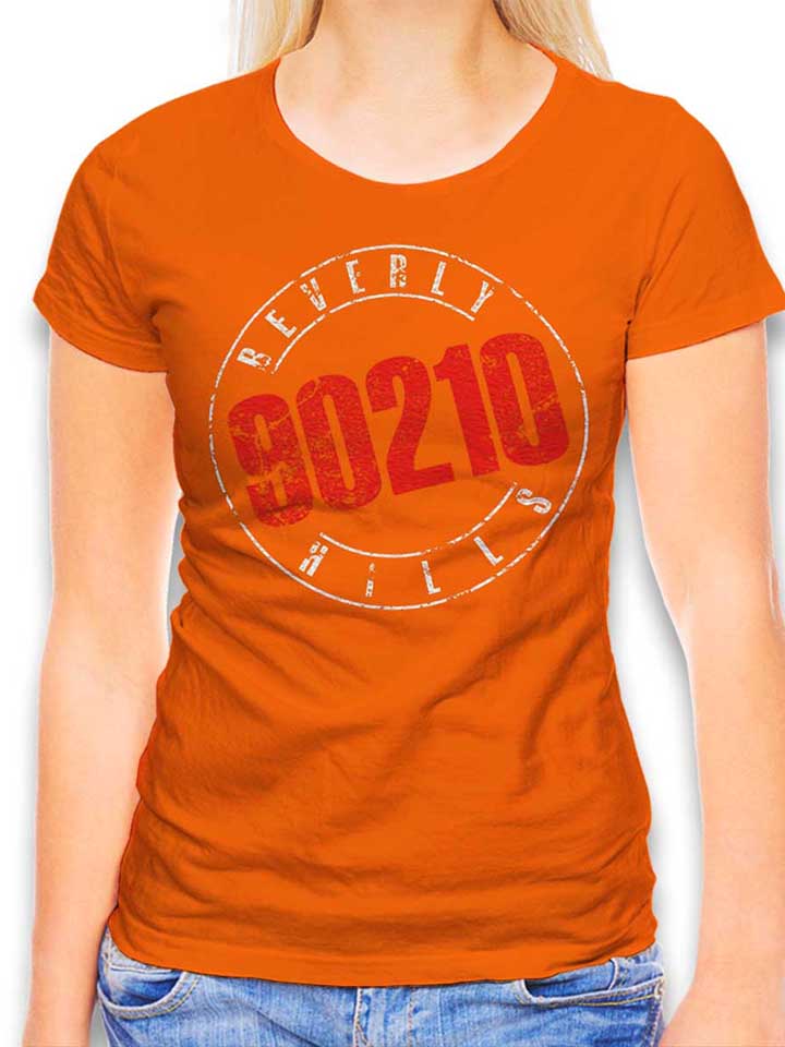beverly-hills-90210-vintage-damen-t-shirt orange 1