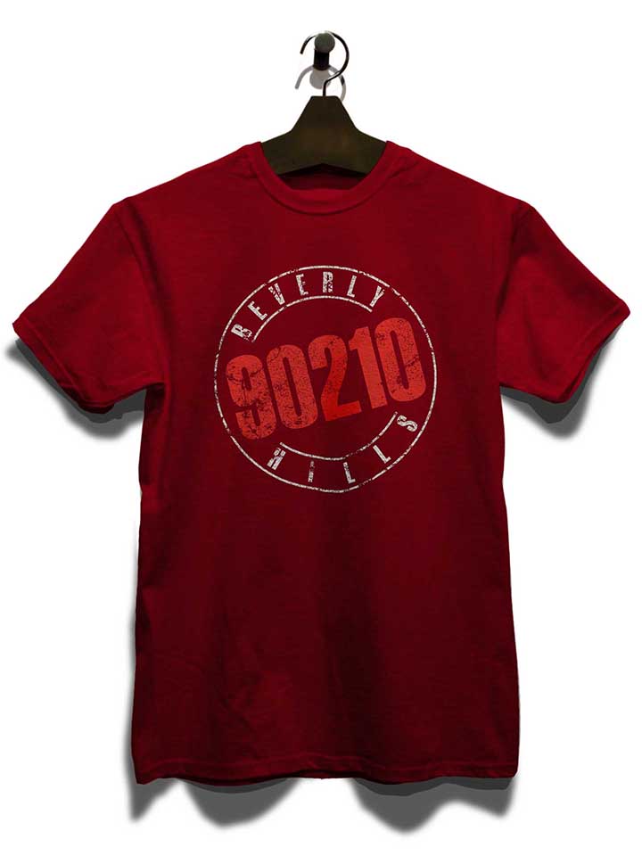 beverly-hills-90210-vintage-t-shirt bordeaux 3