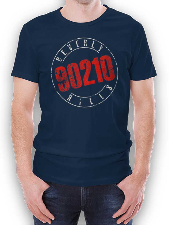 Beverly Hills 90210 Vintage T-Shirt dunkelblau L