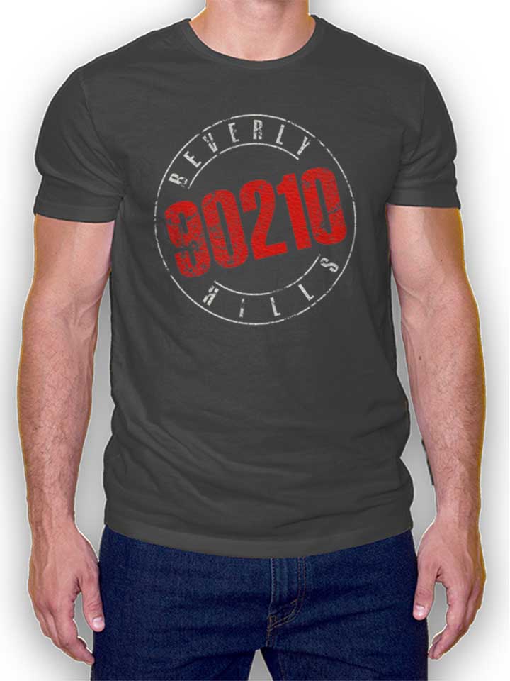 Beverly Hills 90210 Vintage T-Shirt dunkelgrau L