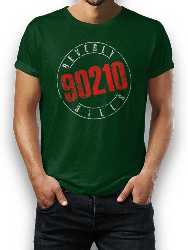 Beverly Hills 90210 Vintage T-Shirt vert-fonc L