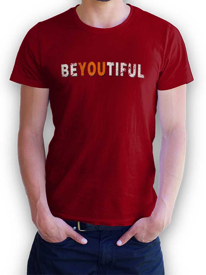 beyoutiful-t-shirt bordeaux 1