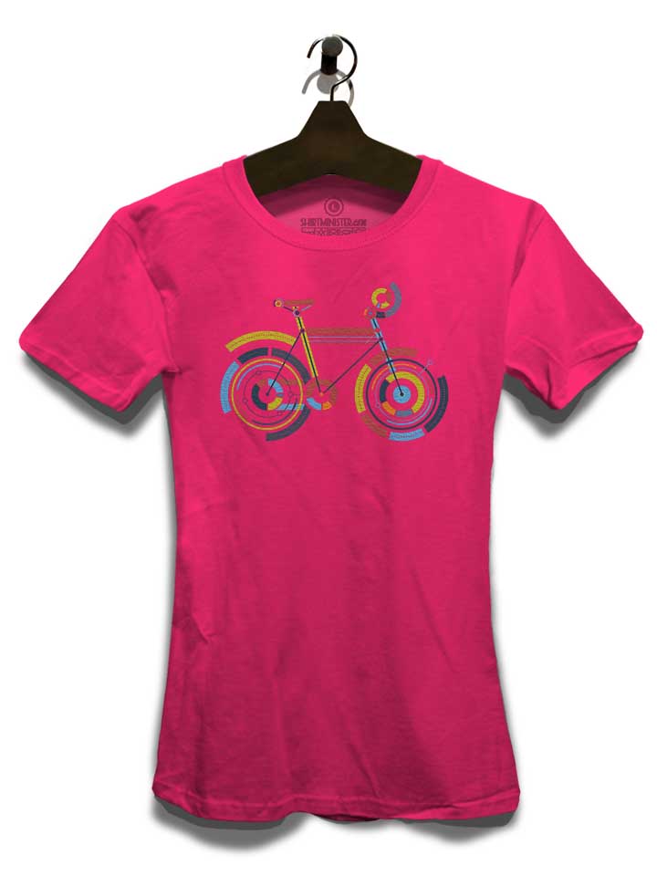 bicycle-art-damen-t-shirt fuchsia 3