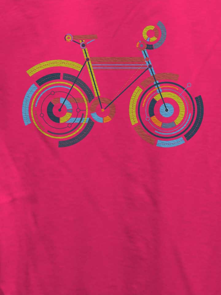 bicycle-art-damen-t-shirt fuchsia 4