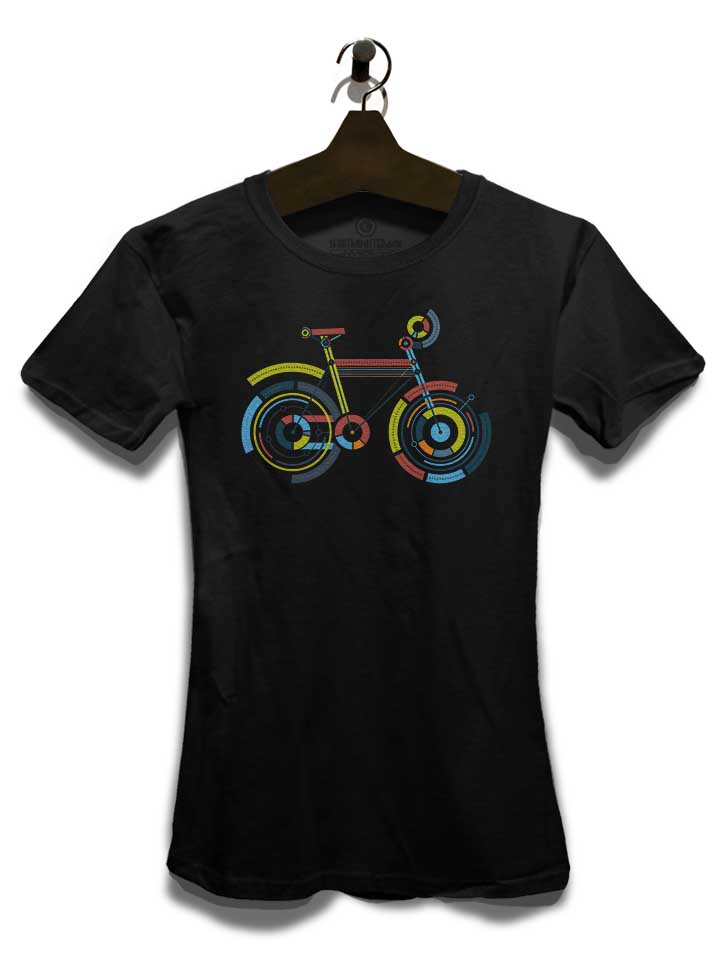 bicycle-art-damen-t-shirt schwarz 3