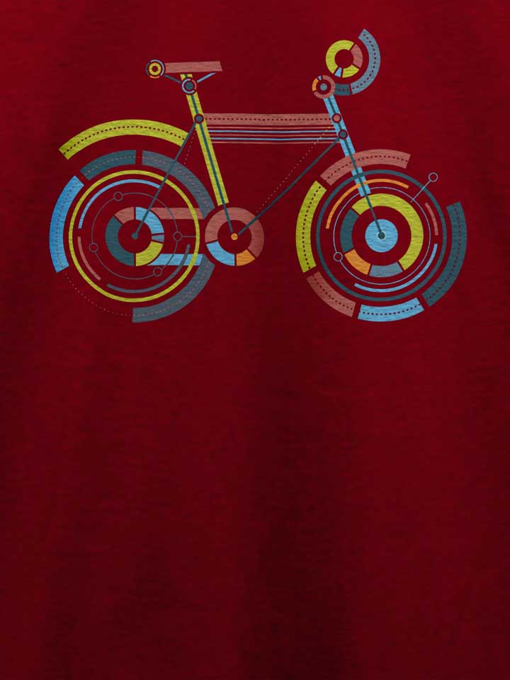 bicycle-art-t-shirt bordeaux 4