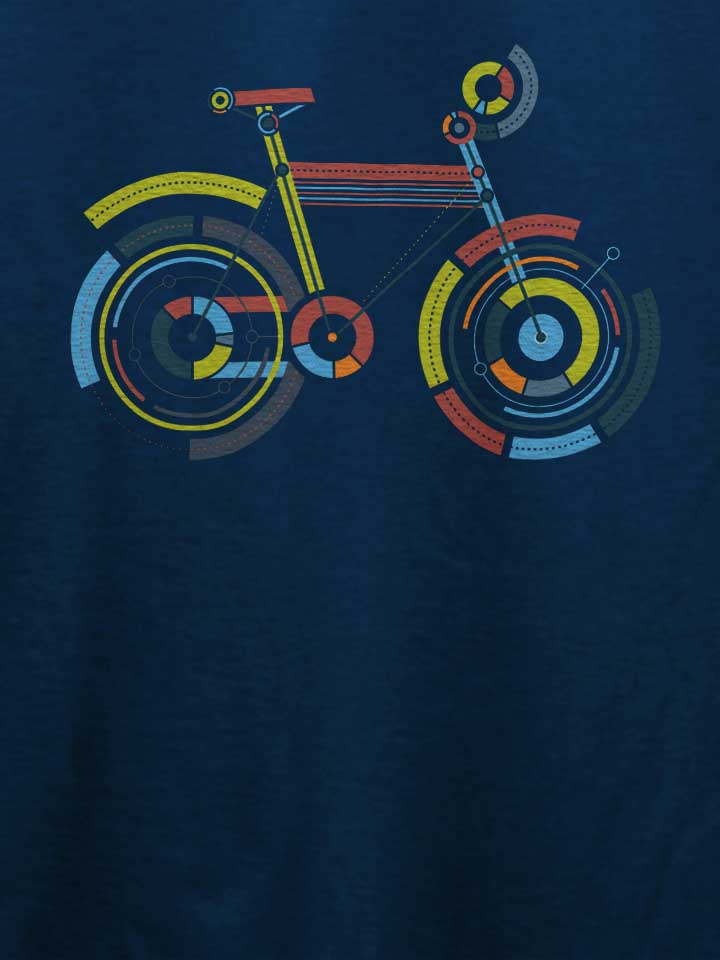 bicycle-art-t-shirt dunkelblau 4